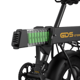 Ploarna electric bike battery pack with Samsung cells and smart battery management system on an electric bike.