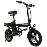Polarna F10 14“ Electric Bike Foldable With 400W Motor 48V 17.5Ah Battery Luxury 10 suspension system - Polarna Ebikes Polarna Ebikes Black POLANRA Polarna F10 14“ Electric Bike Foldable With 400W Motor 48V 17.5Ah Battery Luxury 10 suspension system