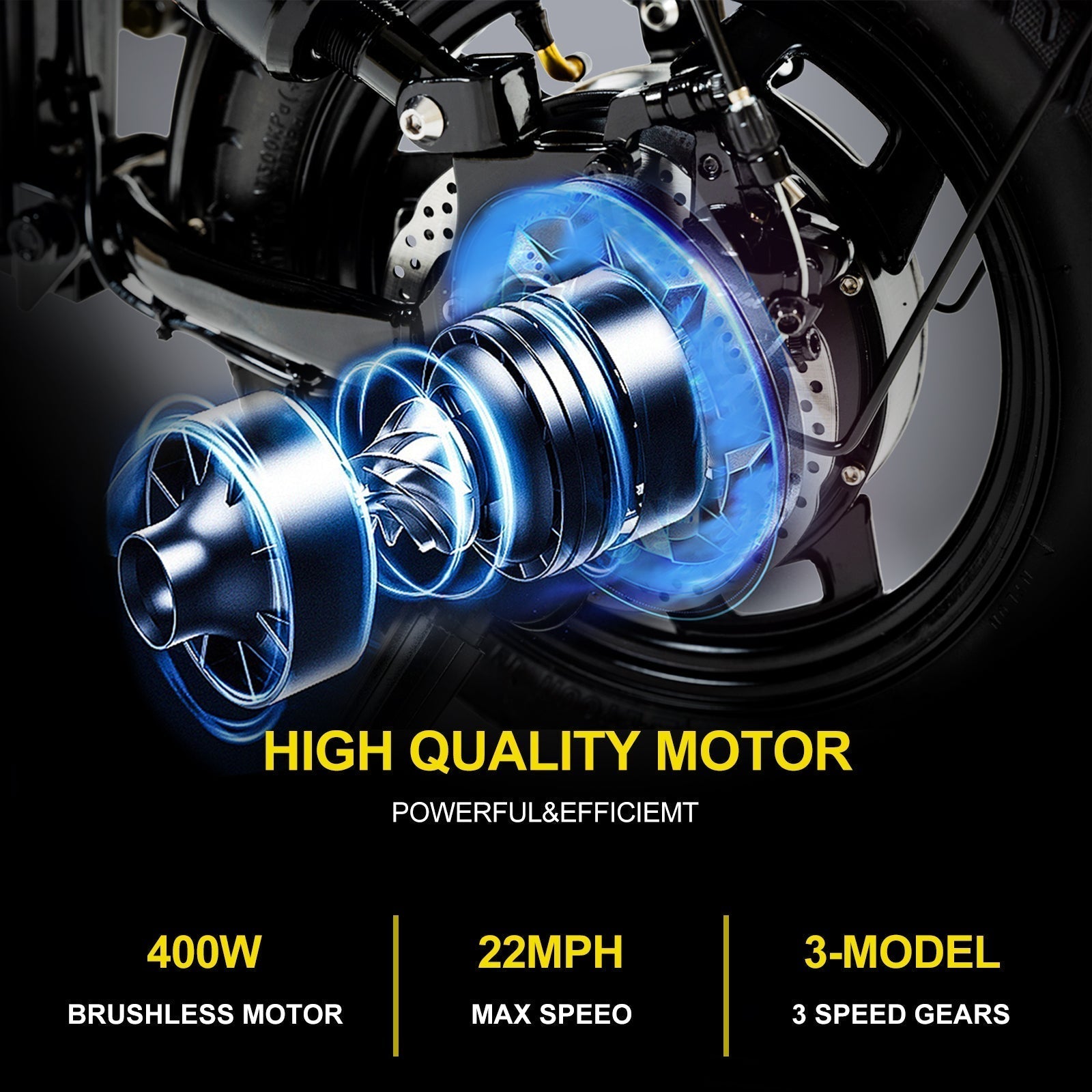 Polarna F10 14“ Electric Bike Foldable With 400W Motor 48V 17.5Ah Battery Luxury 10 suspension system - Polarna Ebikes Polarna Ebikes Black POLANRA Polarna F10 14“ Electric Bike Foldable With 400W Motor 48V 17.5Ah Battery Luxury 10 suspension system