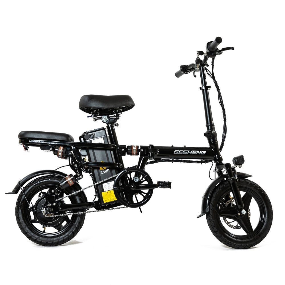Polarna F10 14“ Electric Bike Foldable With 400W Motor 48V 17.5Ah Battery Luxury 10 suspension system - Polarna Ebikes Polarna Ebikes Black POLANRA Polarna F10 14“ Electric Bike Foldable With 400W Motor 48V 17.5Ah Battery Luxury 10 suspension system