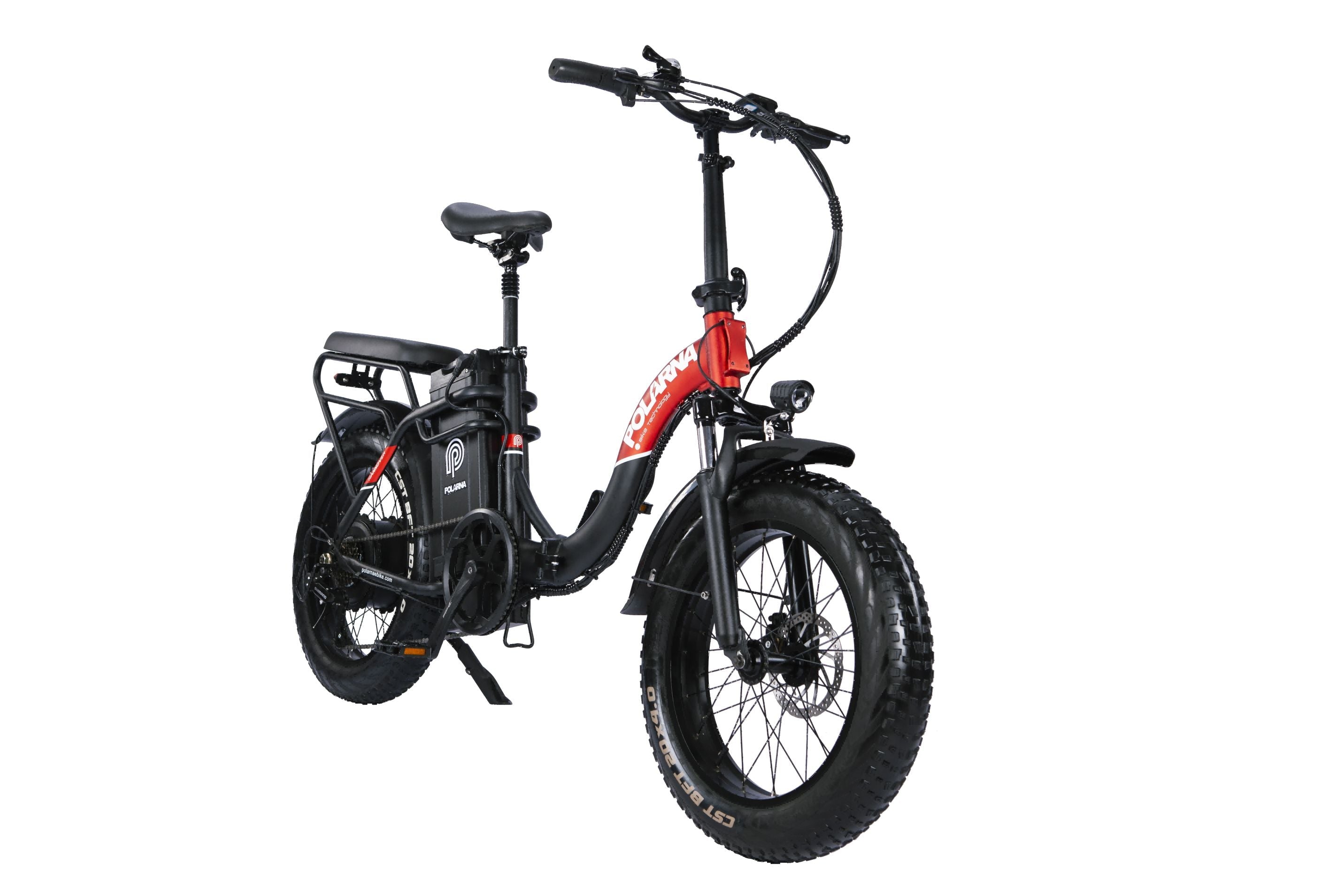 Polarna Hannover 20“ Fat Tire Foldable Electric Bike With 750W Motor 48V 30Ah Samsung Battery Seat Shock Absorber - Polarna Ebikes Polarna Ebikes Hannover ebike BK+Front Base POLANRA Polarna Hannover 20“ Fat Tire Foldable Electric Bike With 750W Motor 48V 30Ah Samsung Battery Seat Shock Absorber