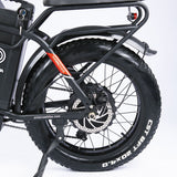 Polarna Hannover 20“ Fat Tire Foldable Electric Bike With 750W Motor 48V 30Ah Samsung Battery Seat Shock Absorber - Polarna Ebikes Polarna Ebikes Hannover ebike BK+Front Base POLANRA Polarna Hannover 20“ Fat Tire Foldable Electric Bike With 750W Motor 48V 30Ah Samsung Battery Seat Shock Absorber