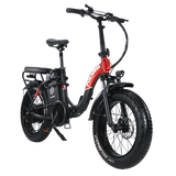 Polarna Hannover 20“ Fat Tire Foldable Electric Bike With 750W Motor 48V 30Ah Samsung Battery Seat Shock Absorber - Polarna Ebikes Polarna Ebikes Hannover ebike BK+Front Base POLANRA Polarna Hannover 20“ Fat Tire Foldable Electric Bike With 750W Motor 48V 30Ah Samsung Battery Seat Shock Absorber