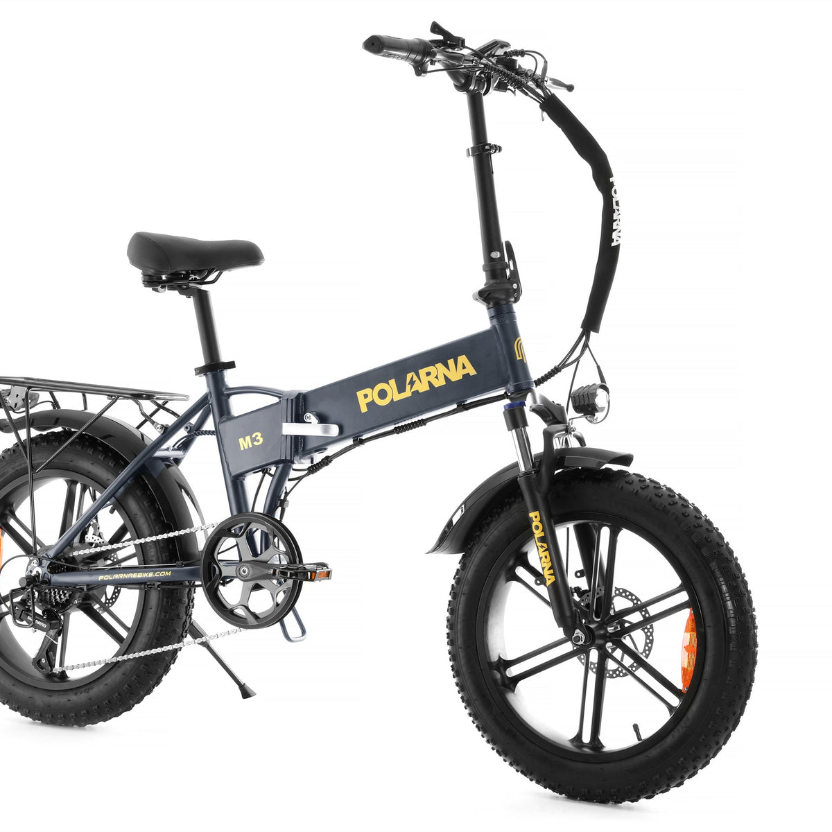 POLARNA M3 20“ Fat Tire Foldable Electric Bike With 750W Motor 48V 13Ah Battery for Snow Sand Outdoor(USA) - Polarna Ebikes Polarna Ebikes Gray POLANRA POLARNA M3 20“ Fat Tire Foldable Electric Bike With 750W Motor 48V 13Ah Battery for Snow Sand Outdoor(USA)