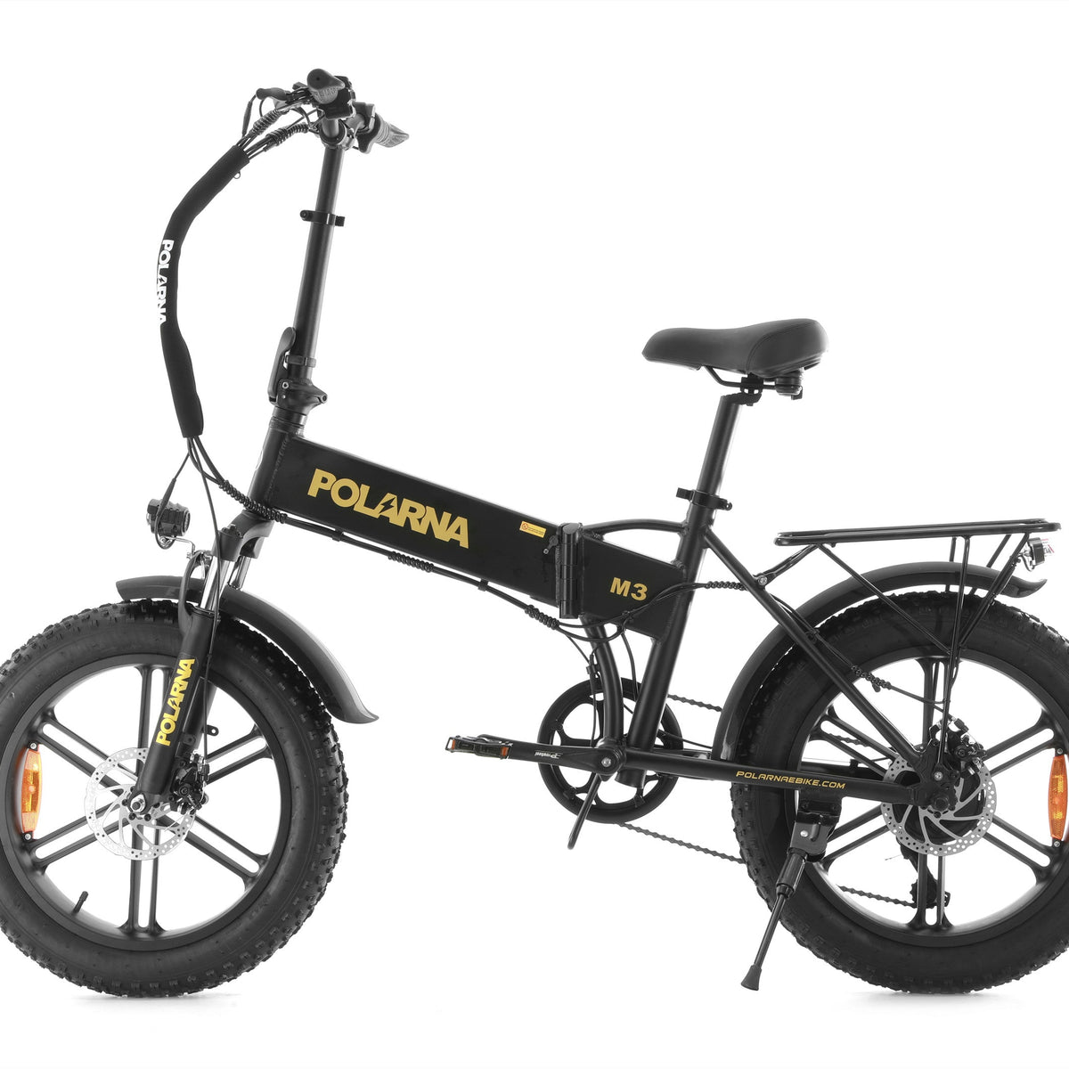 POLARNA M3 20“ Fat Tire Foldable Electric Bike With 750W Motor 48V 13Ah Battery for Snow Sand Outdoor(USA) - Polarna Ebikes Polarna Ebikes Black POLANRA POLARNA M3 20“ Fat Tire Foldable Electric Bike With 750W Motor 48V 13Ah Battery for Snow Sand Outdoor(USA)