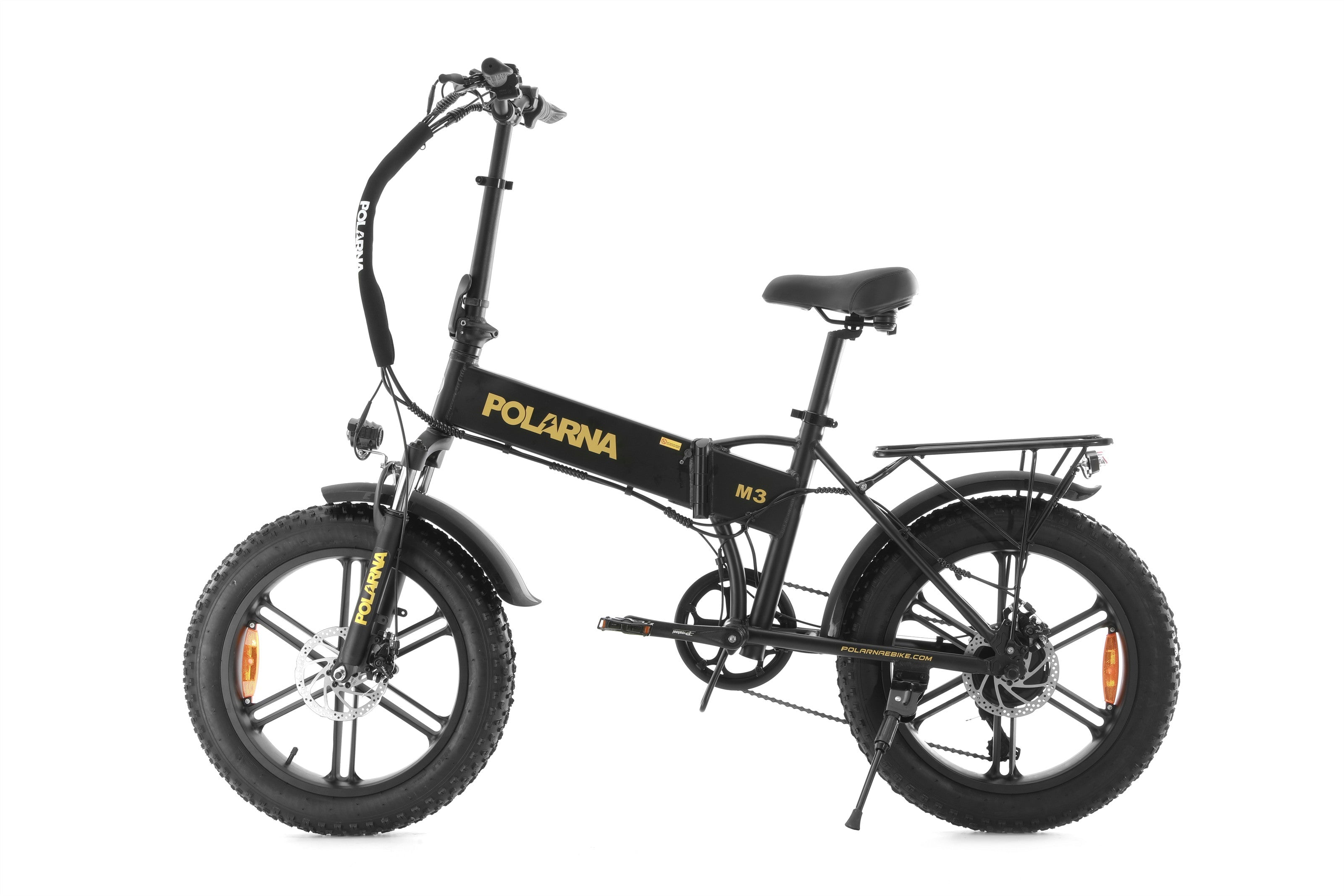 POLARNA M3 20“ Fat Tire Foldable Electric Bike With 750W Motor 48V 13Ah Battery for Snow Sand Outdoor(USA) - Polarna Ebikes Polarna Ebikes Black POLANRA POLARNA M3 20“ Fat Tire Foldable Electric Bike With 750W Motor 48V 13Ah Battery for Snow Sand Outdoor(USA)