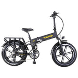 Polarna M4 20“ Electric Mountain Bike Foldable With 750W Motor 48V 14Ah Battery Pneumatic Fork - Polarna Ebikes Polarna Ebikes Black POLANRA Polarna M4 20“ Electric Mountain Bike Foldable With 750W Motor 48V 14Ah Battery Pneumatic Fork