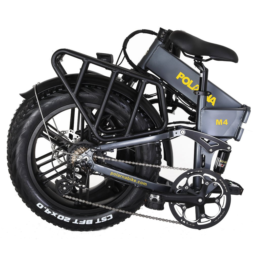 Polarna M4 20“ Electric Mountain Bike Foldable With 750W Motor 48V 14Ah Battery Pneumatic Fork - Polarna Ebikes Polarna Ebikes DarkGreen POLANRA Polarna M4 20“ Electric Mountain Bike Foldable With 750W Motor 48V 14Ah Battery Pneumatic Fork