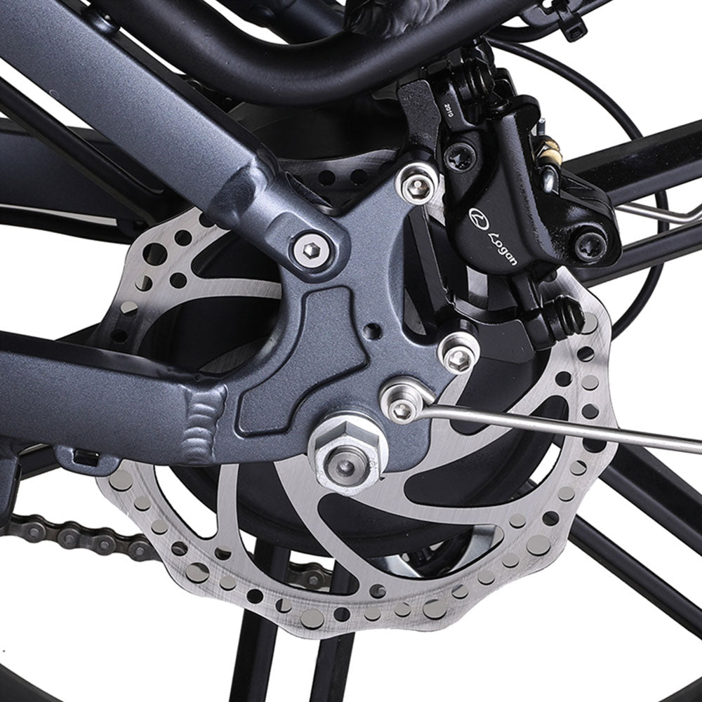 Polarna M4 20“ Electric Mountain Bike Foldable With 750W Motor 48V 14Ah Battery Pneumatic Fork - Polarna Ebikes Polarna Ebikes DarkGreen POLANRA Polarna M4 20“ Electric Mountain Bike Foldable With 750W Motor 48V 14Ah Battery Pneumatic Fork