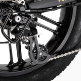 Polarna M5 20“ Fat Tire Foldable Electric Bike With 750W Motor 48V 15Ah Battery Pneumatic Fork(USA) - Polarna Ebikes Polarna Ebikes Black POLANRA Polarna M5 20“ Fat Tire Foldable Electric Bike With 750W Motor 48V 15Ah Battery Pneumatic Fork(USA)