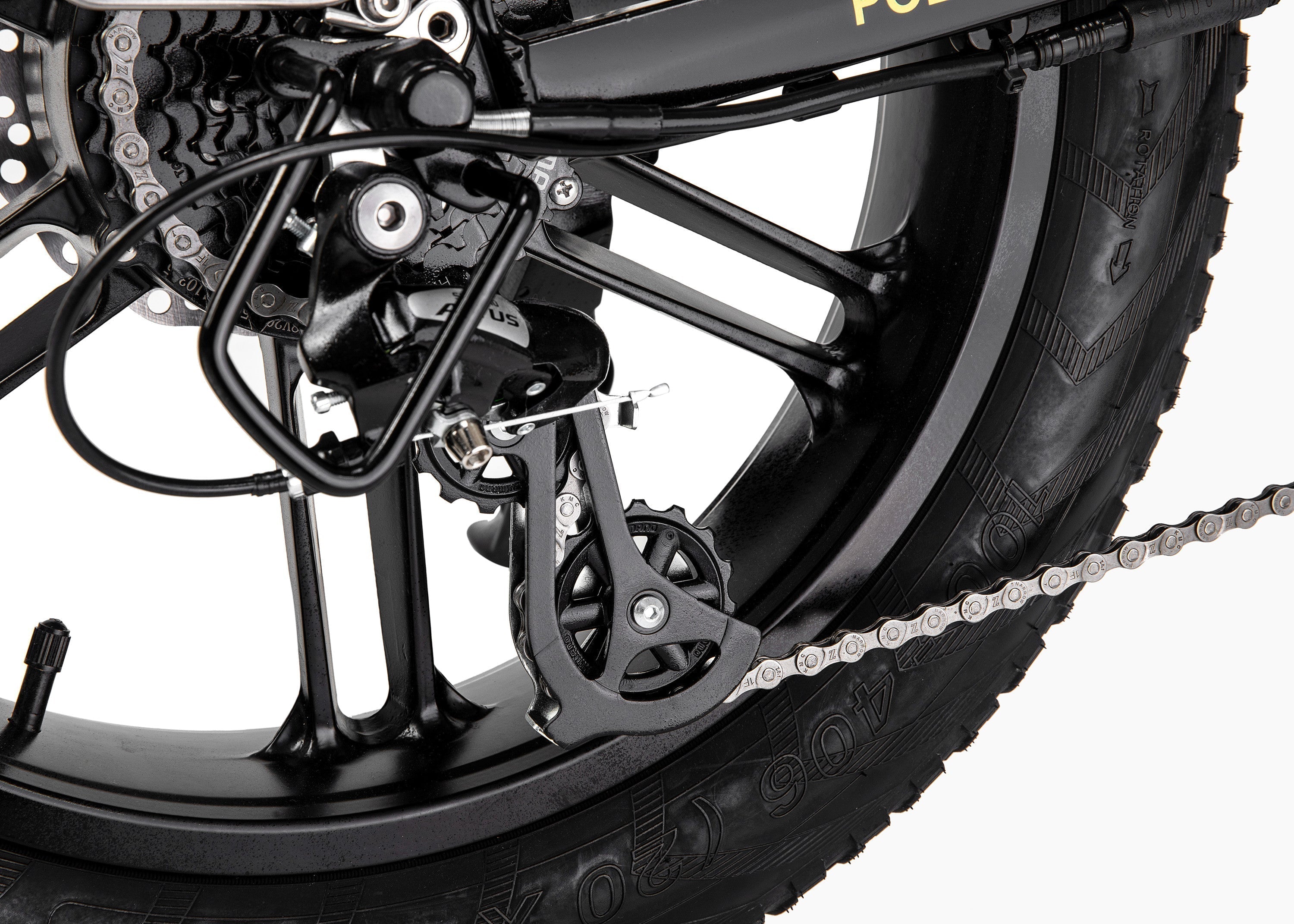 Polarna M5 20“ Fat Tire Foldable Electric Bike With 750W Motor 48V 15Ah Battery Pneumatic Fork(USA) - Polarna Ebikes Polarna Ebikes Black POLANRA Polarna M5 20“ Fat Tire Foldable Electric Bike With 750W Motor 48V 15Ah Battery Pneumatic Fork(USA)