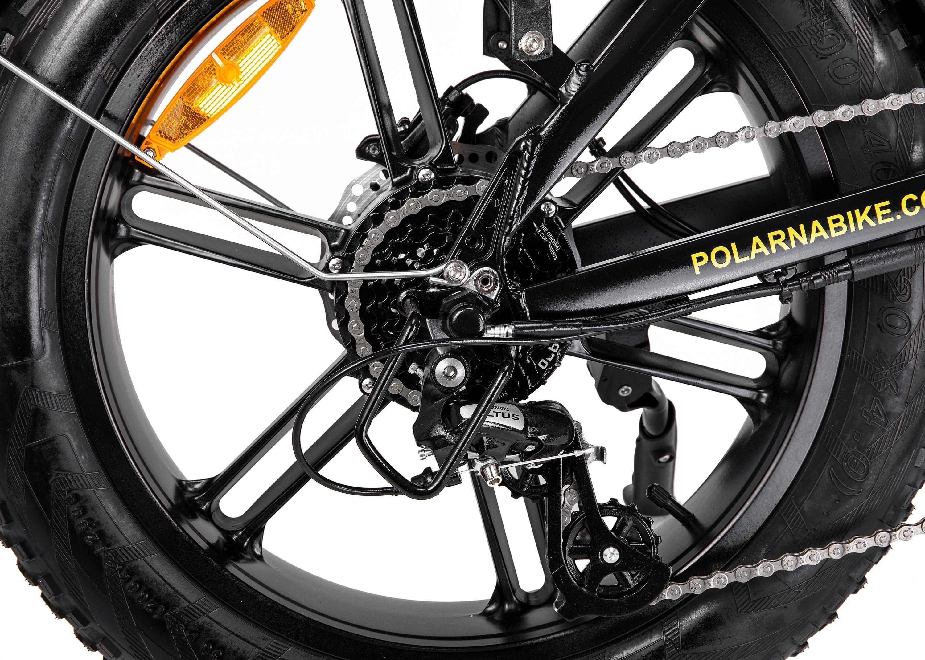 Polarna M5 20“ Fat Tire Foldable Electric Bike With 750W Motor 48V 15Ah Battery Pneumatic Fork(USA) - Polarna Ebikes Polarna Ebikes Black POLANRA Polarna M5 20“ Fat Tire Foldable Electric Bike With 750W Motor 48V 15Ah Battery Pneumatic Fork(USA)
