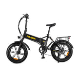 Polarna M5 20“ Fat Tire Foldable Electric Bike With 750W Motor 48V 15Ah Battery Pneumatic Fork(USA) - Polarna Ebikes Polarna Ebikes Black POLANRA Polarna M5 20“ Fat Tire Foldable Electric Bike With 750W Motor 48V 15Ah Battery Pneumatic Fork(USA)