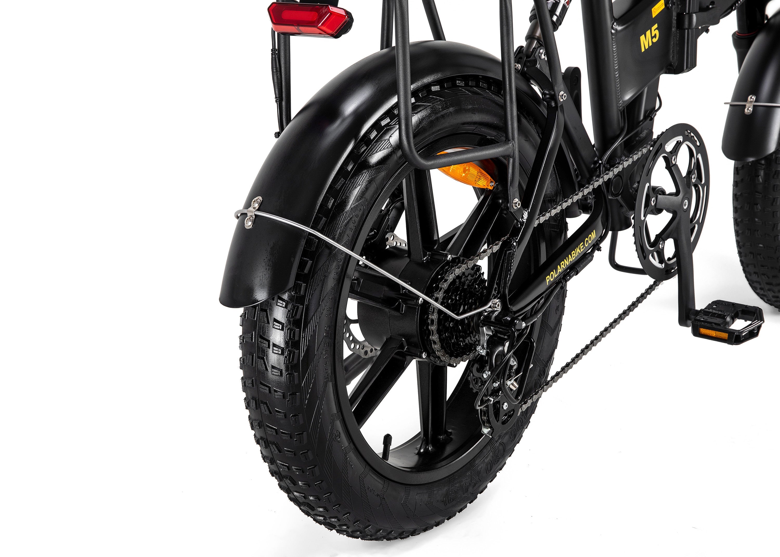 Polarna M5 20“ Fat Tire Foldable Electric Bike With 750W Motor 48V 15Ah Battery Pneumatic Fork(USA) - Polarna Ebikes Polarna Ebikes Black POLANRA Polarna M5 20“ Fat Tire Foldable Electric Bike With 750W Motor 48V 15Ah Battery Pneumatic Fork(USA)