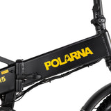 Polarna M5 20“ Fat Tire Foldable Electric Bike With 750W Motor 48V 15Ah Battery Pneumatic Fork(USA) - Polarna Ebikes Polarna Ebikes Black POLANRA Polarna M5 20“ Fat Tire Foldable Electric Bike With 750W Motor 48V 15Ah Battery Pneumatic Fork(USA)