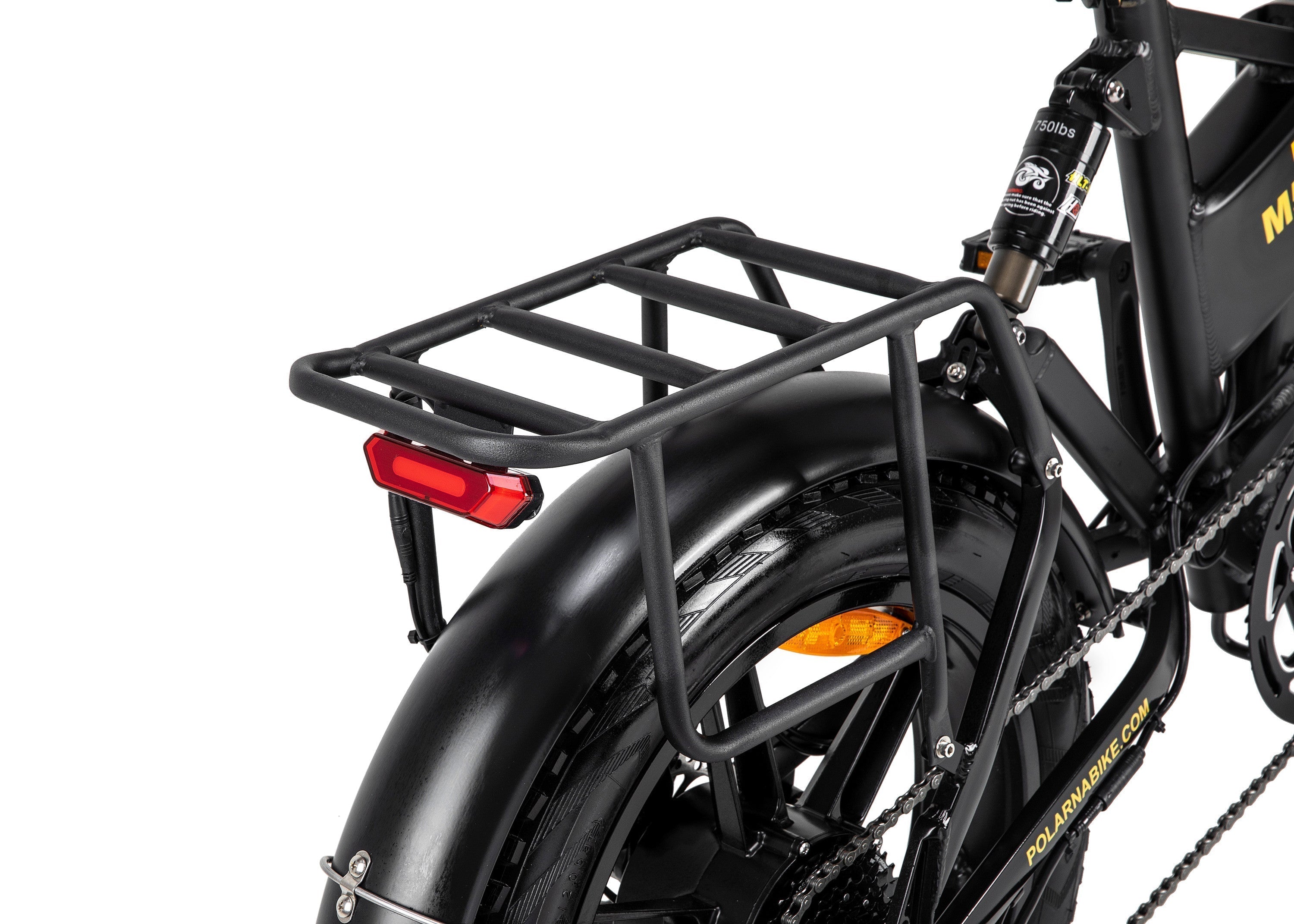 Polarna M5 20“ Fat Tire Foldable Electric Bike With 750W Motor 48V 15Ah Battery Pneumatic Fork(USA) - Polarna Ebikes Polarna Ebikes Black POLANRA Polarna M5 20“ Fat Tire Foldable Electric Bike With 750W Motor 48V 15Ah Battery Pneumatic Fork(USA)