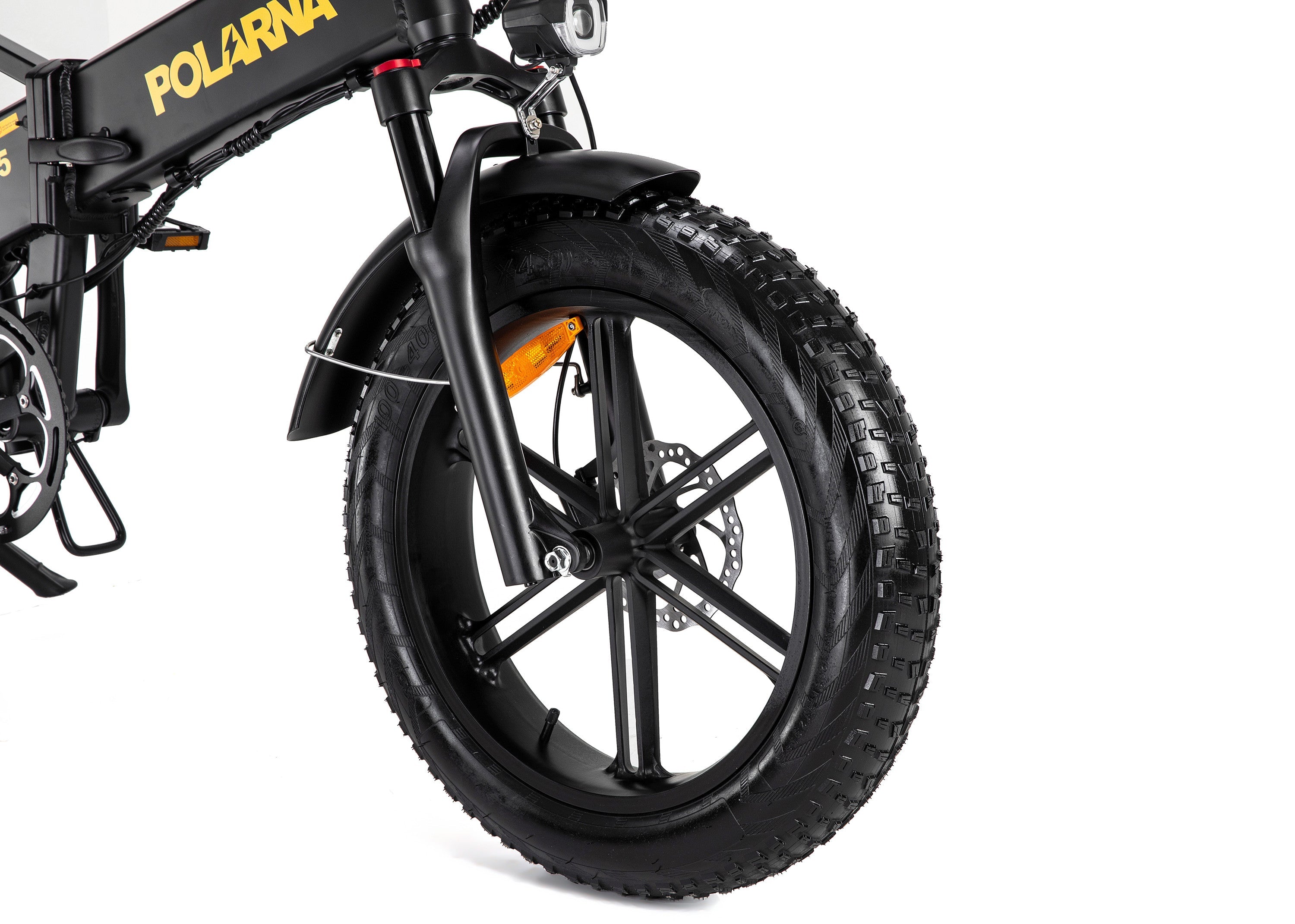 Polarna M5 20“ Fat Tire Foldable Electric Bike With 750W Motor 48V 15Ah Battery Pneumatic Fork(USA) - Polarna Ebikes Polarna Ebikes Black POLANRA Polarna M5 20“ Fat Tire Foldable Electric Bike With 750W Motor 48V 15Ah Battery Pneumatic Fork(USA)
