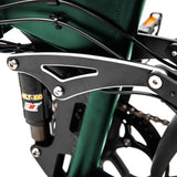 Polarna M6 20“ Fat Tire Foldable Electric Bike With 1000W Motor 48V 17.5Ah Samsung Battery hydraulic Fork - Polarna Ebikes Polarna Ebikes M6 BLACK mechanical shock and 80C display POLANRA Polarna M6 20“ Fat Tire Foldable Electric Bike With 1000W Motor 48V 17.5Ah Samsung Battery hydraulic Fork