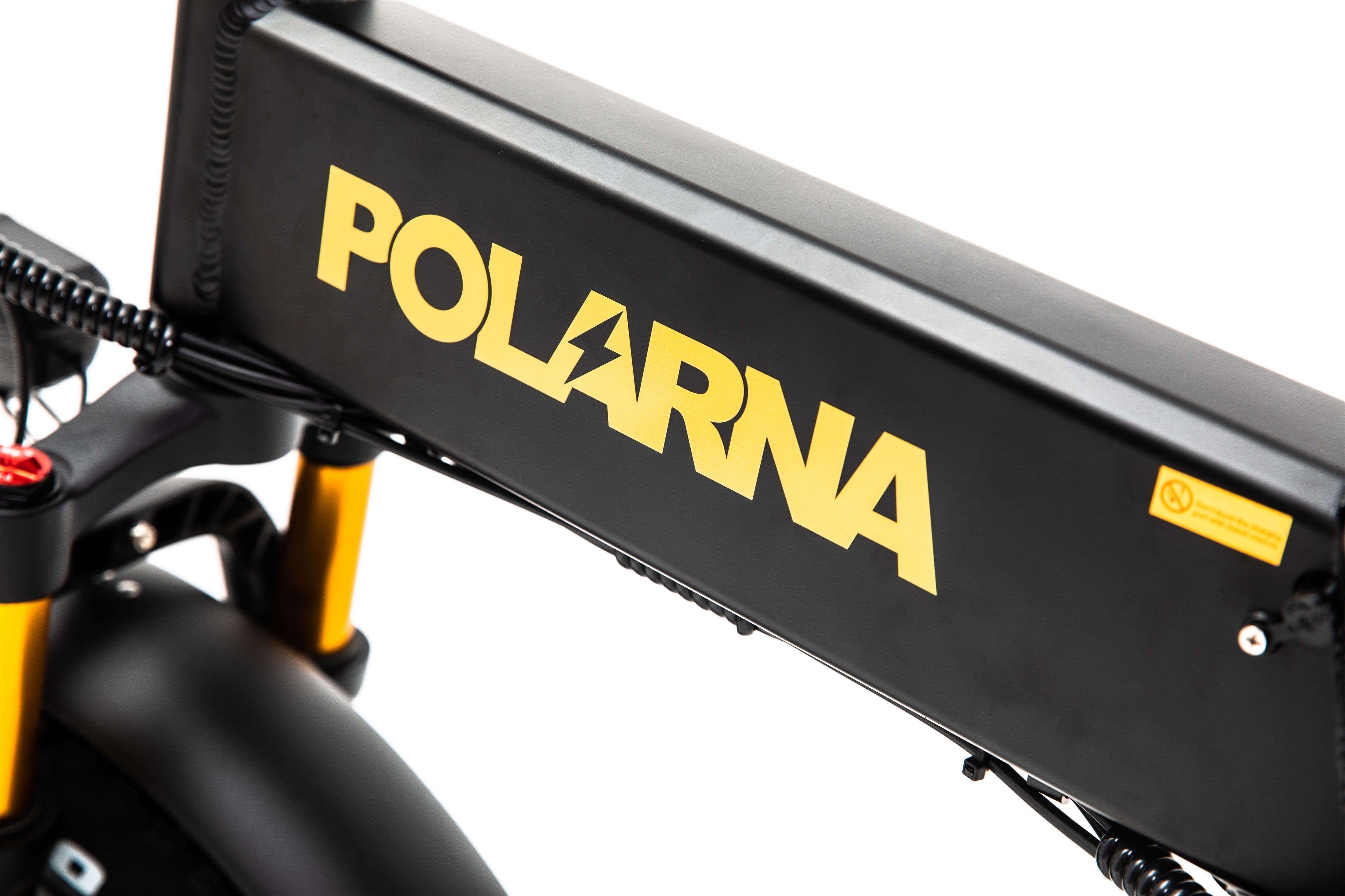 Polarna M6 20“ Fat Tire Foldable Electric Bike With 1000W Motor 48V 17.5Ah Samsung Battery hydraulic Fork - Polarna Ebikes Polarna Ebikes M6 BLACK mechanical shock and 80C display POLANRA Polarna M6 20“ Fat Tire Foldable Electric Bike With 1000W Motor 48V 17.5Ah Samsung Battery hydraulic Fork