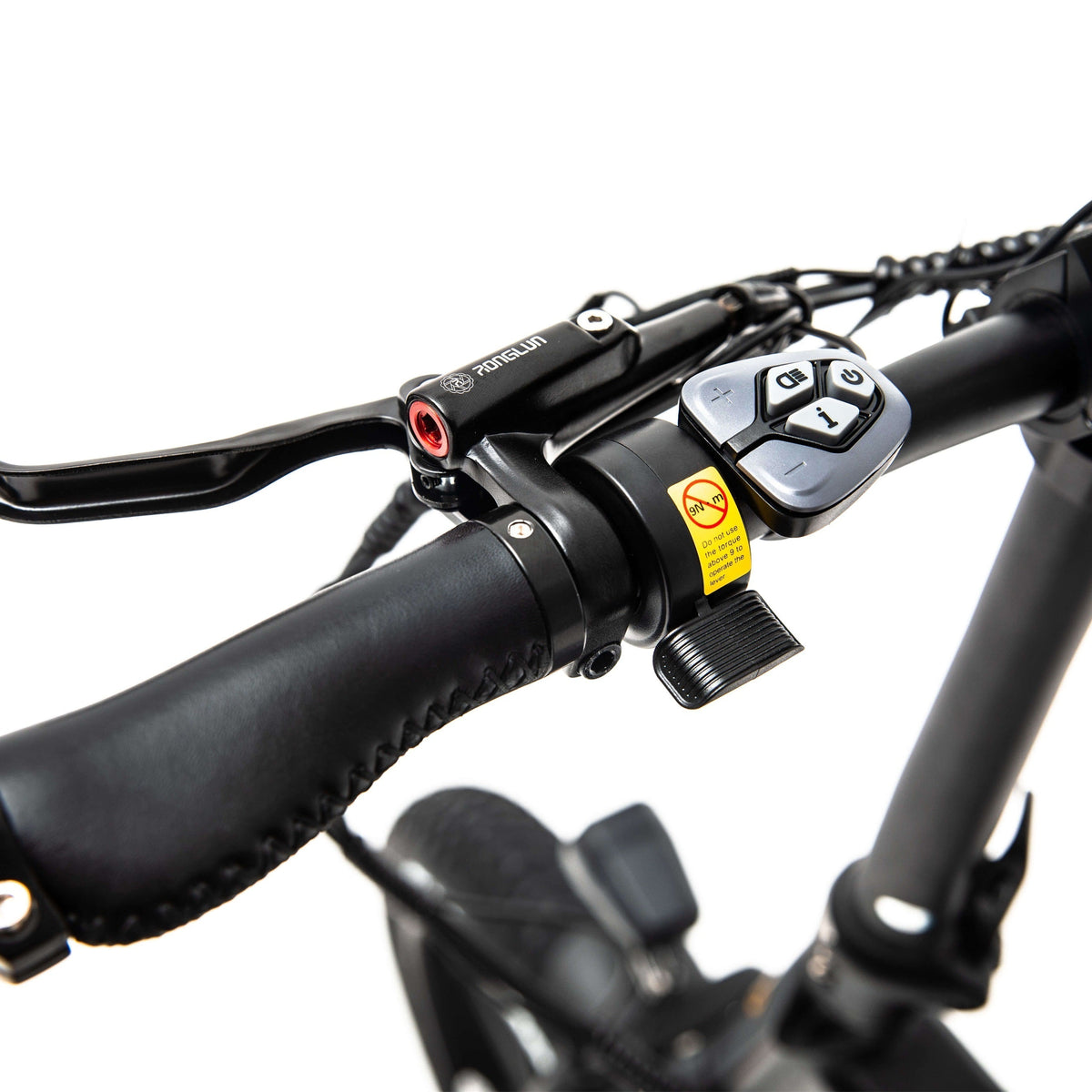 Polarna M6 20“ Fat Tire Foldable Electric Bike With 1000W Motor 48V 17.5Ah Samsung Battery hydraulic Fork - Polarna Ebikes Polarna Ebikes M6 BLACK mechanical shock and 80C display POLANRA Polarna M6 20“ Fat Tire Foldable Electric Bike With 1000W Motor 48V 17.5Ah Samsung Battery hydraulic Fork