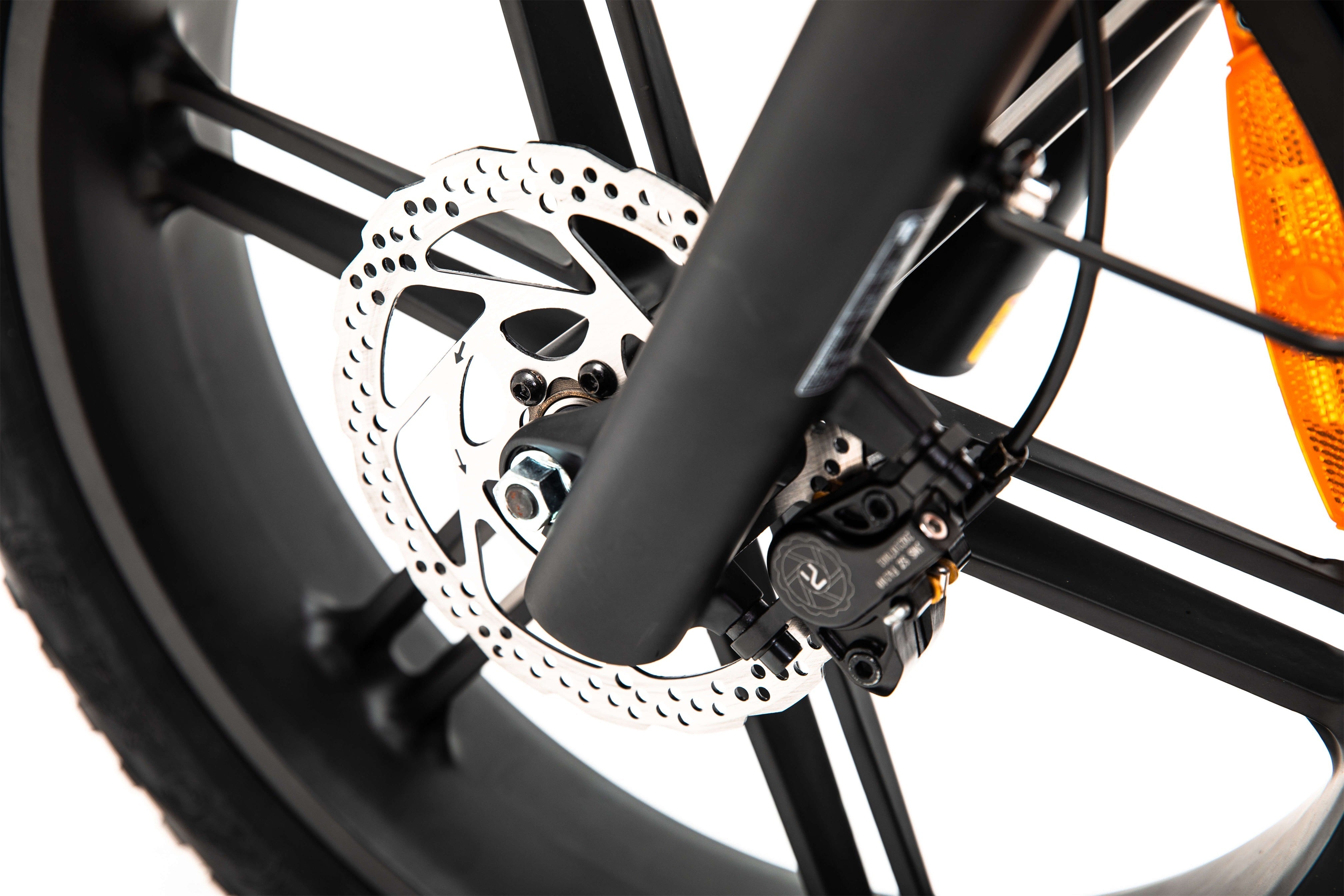 Polarna M6 20“ Fat Tire Foldable Electric Bike With 1000W Motor 48V 17.5Ah Samsung Battery hydraulic Fork - Polarna Ebikes Polarna Ebikes M6 BLACK mechanical shock and 80C display POLANRA Polarna M6 20“ Fat Tire Foldable Electric Bike With 1000W Motor 48V 17.5Ah Samsung Battery hydraulic Fork