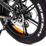 Polarna M6 20“ Fat Tire Foldable Electric Bike With 1000W Motor 48V 17.5Ah Samsung Battery hydraulic Fork - Polarna Ebikes Polarna Ebikes M6 BLACK mechanical shock and 80C display POLANRA Polarna M6 20“ Fat Tire Foldable Electric Bike With 1000W Motor 48V 17.5Ah Samsung Battery hydraulic Fork