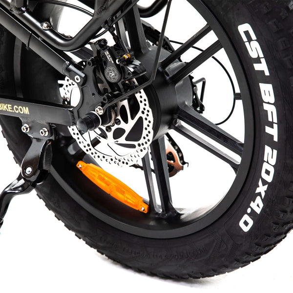 Polarna M6 20“ Fat Tire Foldable Electric Bike With 1000W Motor 48V 17.5Ah Samsung Battery hydraulic Fork - Polarna Ebikes Polarna Ebikes M6 BLACK mechanical shock and 80C display POLANRA Polarna M6 20“ Fat Tire Foldable Electric Bike With 1000W Motor 48V 17.5Ah Samsung Battery hydraulic Fork