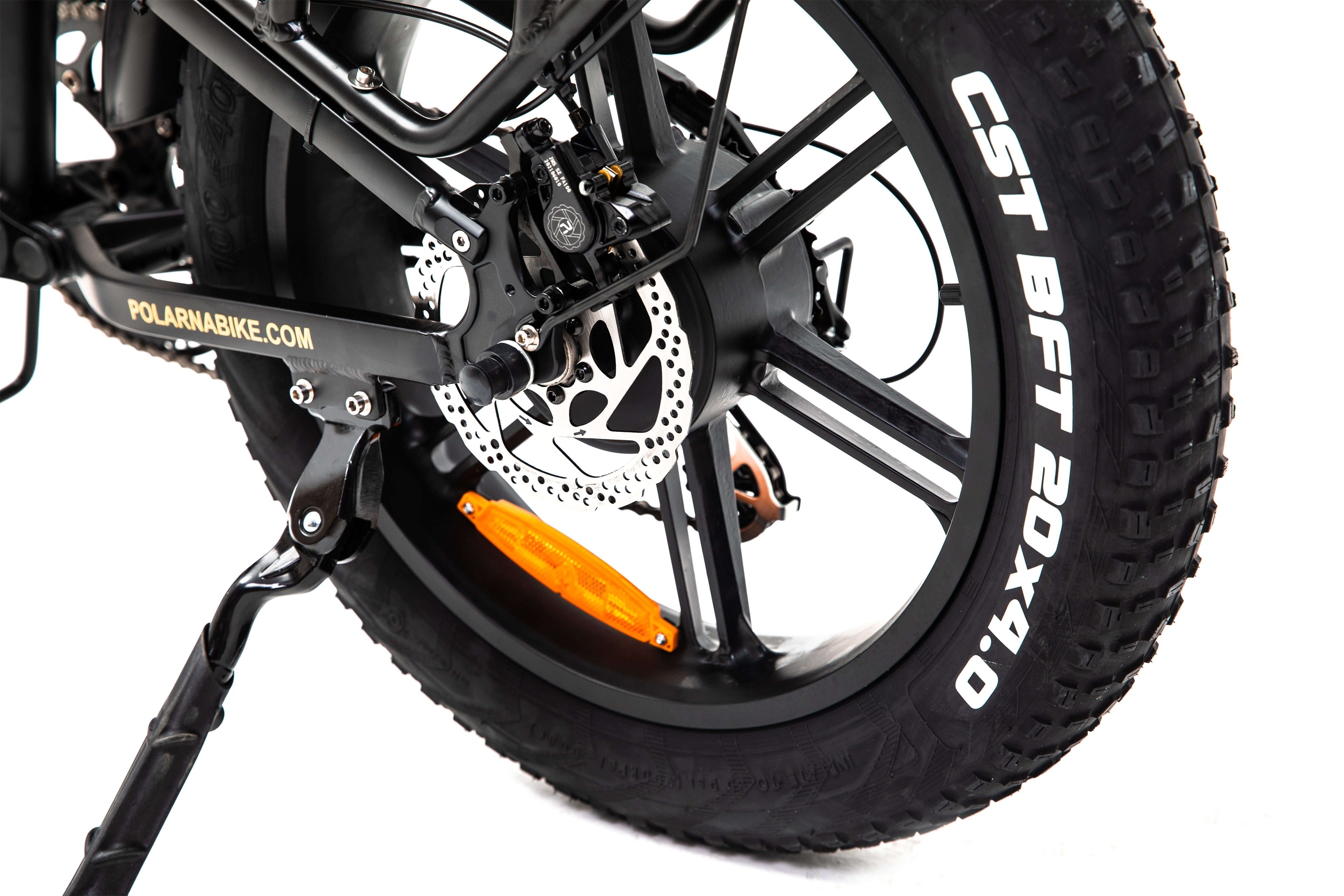 Polarna M6 20“ Fat Tire Foldable Electric Bike With 1000W Motor 48V 17.5Ah Samsung Battery hydraulic Fork - Polarna Ebikes Polarna Ebikes M6 BLACK mechanical shock and 80C display POLANRA Polarna M6 20“ Fat Tire Foldable Electric Bike With 1000W Motor 48V 17.5Ah Samsung Battery hydraulic Fork