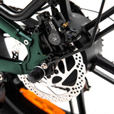Polarna M6 20“ Fat Tire Foldable Electric Bike With 1000W Motor 48V 17.5Ah Samsung Battery hydraulic Fork - Polarna Ebikes Polarna Ebikes M6 BLACK mechanical shock and 80C display POLANRA Polarna M6 20“ Fat Tire Foldable Electric Bike With 1000W Motor 48V 17.5Ah Samsung Battery hydraulic Fork